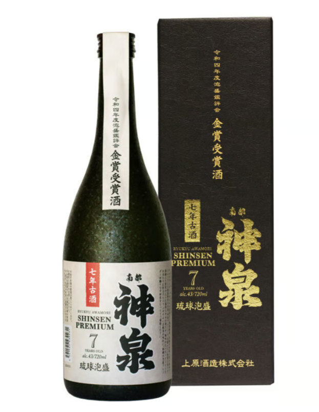 泡盛　神泉　上原酒造所吟醸　古酒45度　一升瓶 琉球泡盛 神泉プレミアム 7年古酒